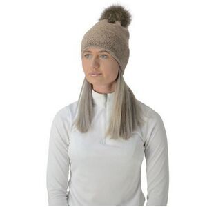 HyFASHION Womens/Ladies Alaska Diamante Bobble Hat / Beige/Gold